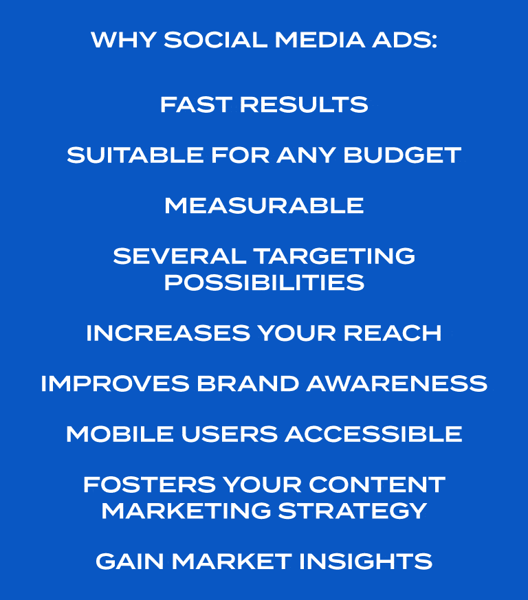 why social media ads
