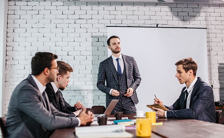 group-men-thinking-talking-office